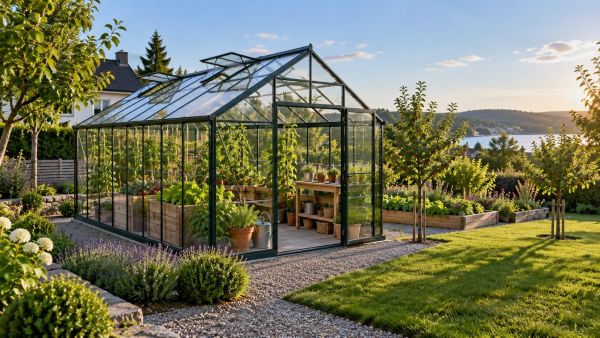 Top 5 avantages d'une serre en verre pour votre jardin moderne